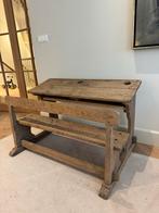 Authentieke Franse Schoolbank, Huis en Inrichting, Kasten | Boekenkasten, Ophalen, Gebruikt, 50 tot 100 cm, Minder dan 100 cm