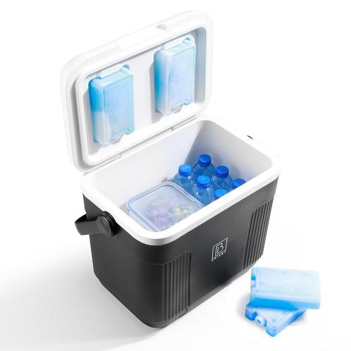 Brisby 22L Koelbox Uniek Desing met 4 Kloelelementen - ZWART, Caravans en Kamperen, Koelboxen, Nieuw, Koelbox, Koelelement, Verzenden