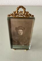 Antiek Victoriaans Messing fotolijstje, Frankrijk., Audio, Tv en Foto, Fotografie | Fotolijsten, Ophalen of Verzenden, Gebruikt