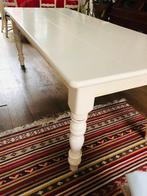 Witte eettafel of werktafel!, Huis en Inrichting, Tafels | Eettafels, Ophalen, Gebruikt, 50 tot 100 cm, Vijf personen of meer