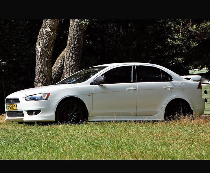 Mitsubishi Lancer 1.8 Mivec Sports Sedan CVT 2008 Wit, Auto's, Mitsubishi, Particulier, Lancer, Benzine, D, Sedan, Automaat, Origineel Nederlands