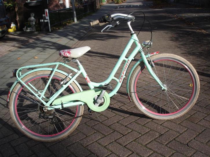 Meisjesfiets Oxford Fiore alu 24inch 7speed, Fietsen en Brommers, Fietsen | Meisjes, Gebruikt, 24 inch, Handrem, Versnellingen