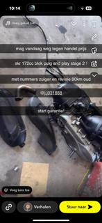 skr 172cc stage 2 blok plug and play, Ophalen, Zo goed als nieuw, Blok, Piaggio