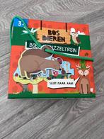 Bosdieren Boek & Puzzeltrein, 2 tot 4 jaar, 10 tot 50 stukjes, Ophalen of Verzenden, Zo goed als nieuw