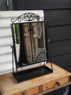 Kleine Metalen Make up spiegel, Huis en Inrichting, Woonaccessoires | Spiegels, Minder dan 50 cm, Gebruikt, Ophalen of Verzenden