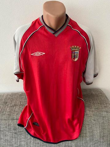 Vintage Portugees voetbalshirt Sporting Braga jersey 2000/01 beschikbaar voor biedingen