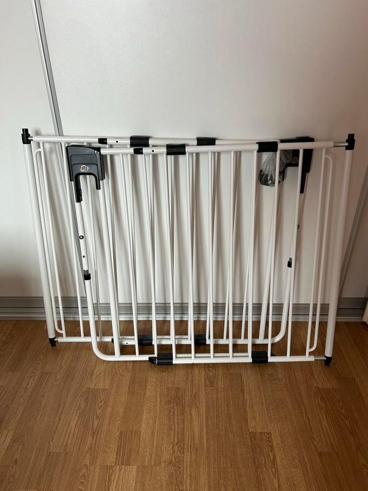 2x A3 Safety Door Traphekje - Verstelbaar, Kinderen en Baby's, Traphekjes, Zo goed als nieuw, Klemhekje, Metaal of IJzer, 115 cm of meer