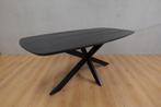 Eettafel Deens ovaal mangohout NIEUW naturel en zwart, Ophalen, Nieuw, 50 tot 100 cm, Vijf personen of meer