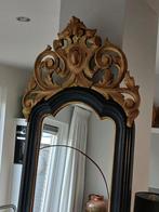 Prachtige grote Antieke Franse Spiegel Kuifspiegel, Antiek en Kunst, Antiek | Spiegels, Ophalen, Rechthoekig