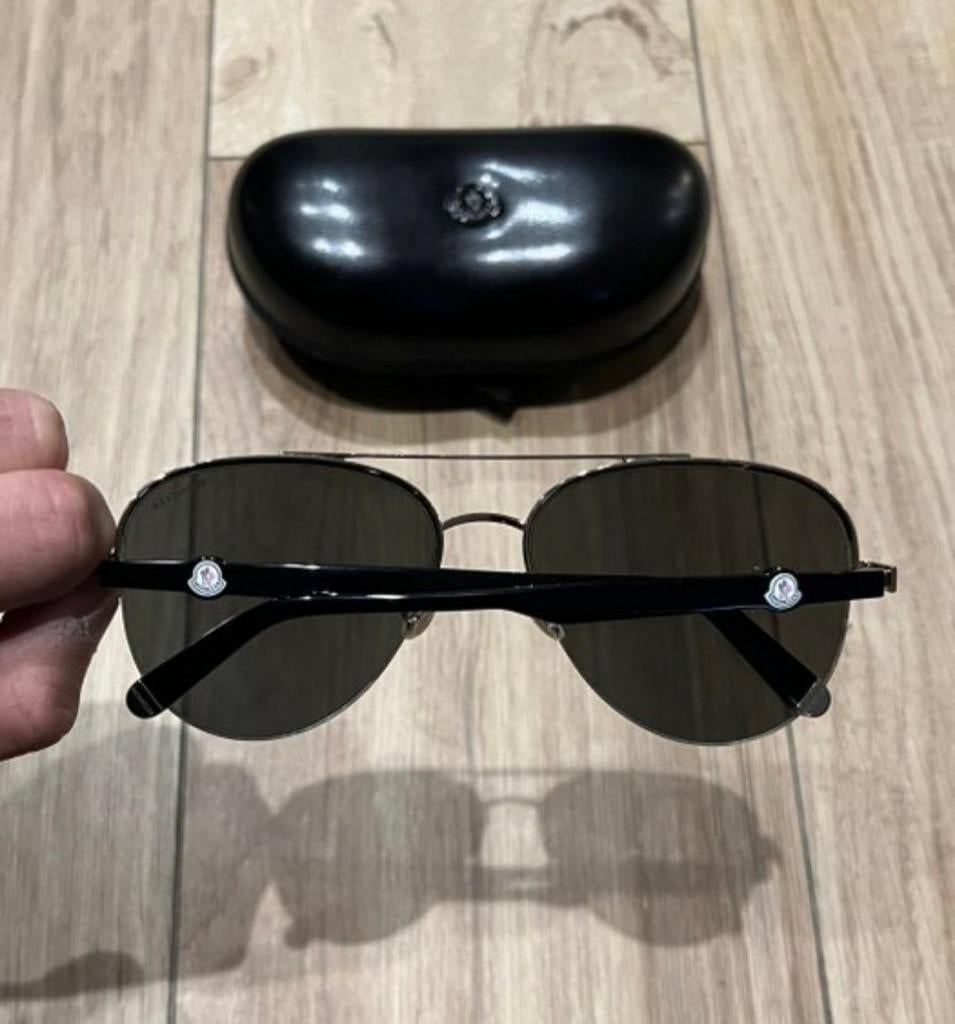 Luxe Moncler Zonnebril, Overige merken, Zonnebril, Zwart, Ophalen of Verzenden