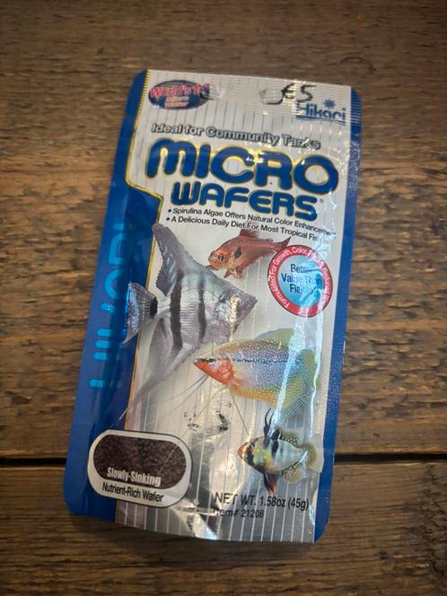 Nieuw: Hikari micro wafers 45 gram 5€, Dieren en Toebehoren, Vissen | Aquaria en Toebehoren, Nieuw, Overige typen, Ophalen of Verzenden