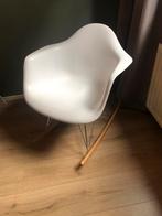 Schommelstoel eames replica, Huis en Inrichting, Stoelen, Ophalen, Zo goed als nieuw, Wit, Eén