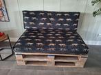 Palletbank met kussens - Wasbare hoezen, Tuin en Terras, Ophalen