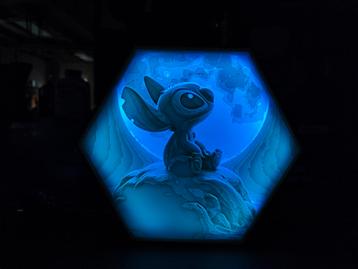 Stitch Nachtlampje - 3D Geprint, RGB, Bluetooth beschikbaar voor biedingen
