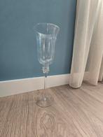 Glazen windlicht op voet, Ophalen of Verzenden, Zo goed als nieuw, Overige typen