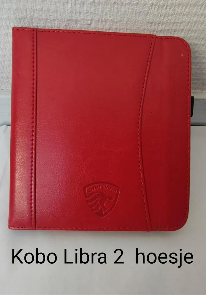 Kobo Libra 2 Luxe Rood Hoesje, Computers en Software, E-readers, Nieuw, Ophalen of Verzenden