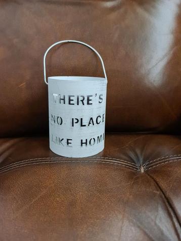 Windlicht met tekst there's no place like home  beschikbaar voor biedingen