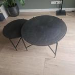 Nieuwe Pilunio Salontafelset Zwart Rond, Ophalen, Minder dan 55 cm, Rond, Nieuw