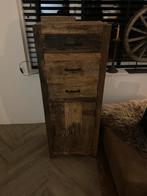 Oude houten ladekast, Huis en Inrichting, Kasten | Ladekasten, 5 laden of meer, Ophalen, Nieuw, 25 tot 50 cm