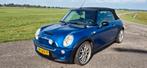 Mini 1.6 16V Cooper S Cabrio 2005 Blauw, zeer veel opties., Auto's, Mini, Voorwielaandrijving, 65 €/maand, Zwart, 4 cilinders