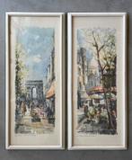 Lucien De Larue Litho Paris Place du Tertre Arc de Triomphe, Ophalen of Verzenden