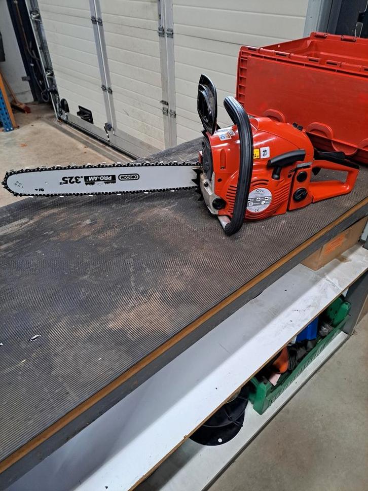 HVC KZB50-45 pro kettingzaag, Doe-het-zelf en Verbouw, Gereedschap | Zaagmachines, Gebruikt, Kettingzaag, 1200 watt of meer, 30 tot 70 mm