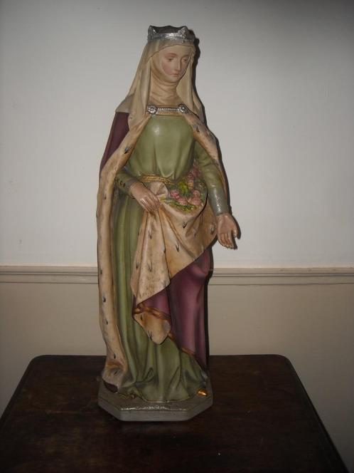Sint Elisabeth heilige Elizabeth Thuringen Hongarije  54 cm, Antiek en Kunst, Kunst | Beelden en Houtsnijwerken, Ophalen