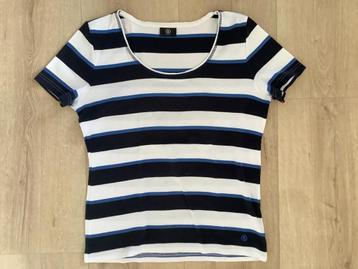 Prachtig t-shirt van Bogner blauw wit gestreept mt. 42 / L ! beschikbaar voor biedingen