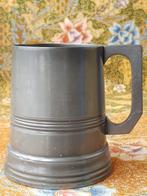 Mooie antieke Engelse beker met glazen bodem 11,8 cm. 1867.