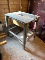 Stalen zaagtafel 220 volt, Doe-het-zelf en Verbouw, Werkbanken, Ophalen, Zo goed als nieuw