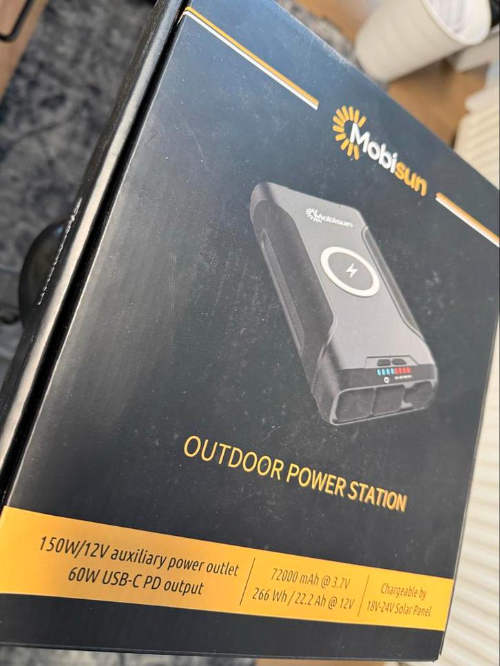 Mobisun Powerstation 72000mAh - Draagbare Energie, Telecommunicatie, Powerbanks, Zo goed als nieuw, Ophalen of Verzenden