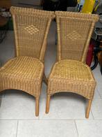 Set van twee rotan stoelen, Ophalen, Twee, Bruin, Zo goed als nieuw