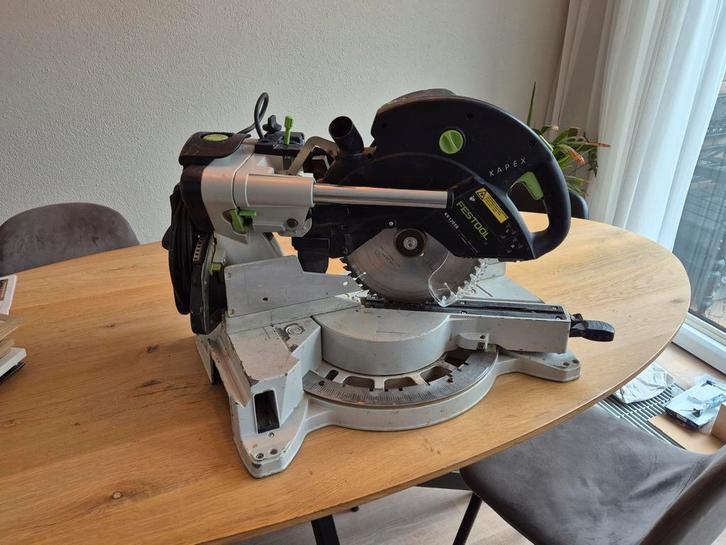 Festool Kapex 120 Afkortzaag, Doe-het-zelf en Verbouw, Gereedschap | Zaagmachines, Gebruikt, Afkortzaag, 1200 watt of meer, 70 mm of meer