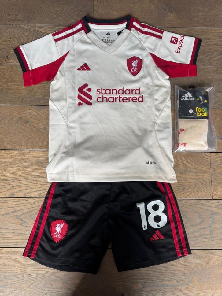 Liverpool uit tenue nieuw Cody Gakpo 25/26 voetbal, Sport en Fitness, Voetbal, Nieuw, Set, Maat XS of kleiner, Verzenden