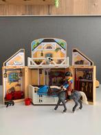 Playmobil - Inklapbare paardenstal, Kinderen en Baby's, Speelgoed | Playmobil, Ophalen, Zo goed als nieuw, Complete set