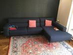 Blauwe Hulshoff 2,5-zitsbank en chaise longue, Ophalen, Modern design, Gebruikt, Stof