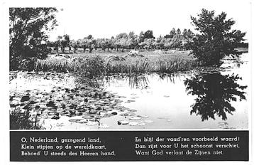 959668 Vaderlandslievend gedichtje uit WO 2 niet gelopen beschikbaar voor biedingen