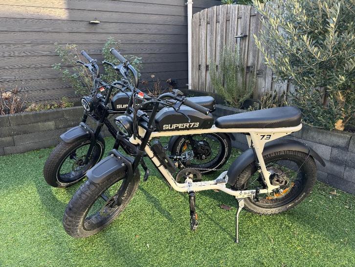 Super 73 S2 Bone White 2 (Wit) en Obsidian 2 (zwart) Fatbike, Fietsen en Brommers, Elektrische fietsen, Zo goed als nieuw, Overige merken