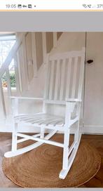 Witte Schommelstoel - Perfect voor Ontspanning!, Verzenden, Zo goed als nieuw, Stoel