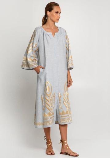 Greek archaic kori midi dress linnen nieuw  beschikbaar voor biedingen