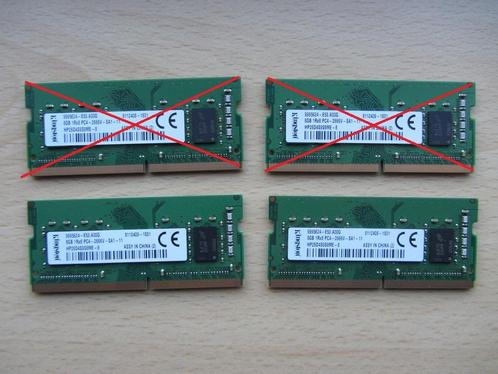 2x Kingston 8GB PC4-21300 DDR4-2666MHz non-ECC Unbuffered CL, Computers en Software, RAM geheugen, Zo goed als nieuw, Laptop, 8 GB