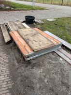8 Steenschotten - Hardhout & Grenen - Verschillende Maten, Ophalen, Gebruikt, 50 mm of meer, Pallet
