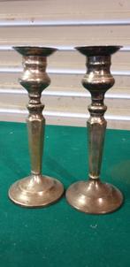 kandelaars verzilverd 2 stuks, Ophalen of Verzenden, 'T Olde Gre-j, Info@toldegrej.nl, Endepoelstraat 20f Didam