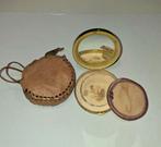 Vintage Poederdoos coty met Spiegel en Accessoires, Ophalen of Verzenden, Gebruikt