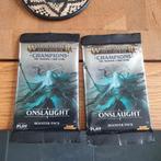 2 x Booster pack  Onslaught Warhammer AEG OF SIGMAR, Ophalen of Verzenden, Zo goed als nieuw, Warhammer