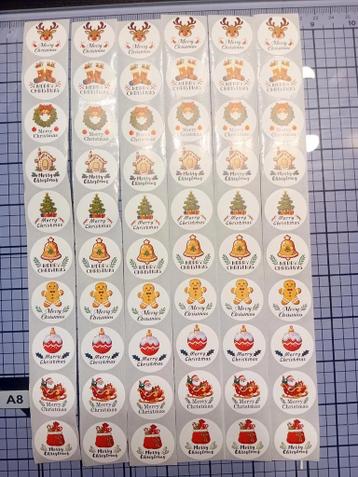60 kerststickers gratis
