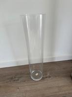 Glazen vaas 60 cm hoog, Huis en Inrichting, Woonaccessoires | Vazen, Ophalen, Overige kleuren, Glas, 50 tot 75 cm