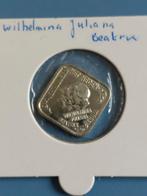 Herdenkingsstuiver juliana beatrix wilhelmina, Ophalen of Verzenden, Overige materialen, Nederland