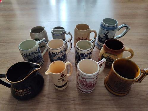 12 stuks - Bierpullen - whisky waterkannen (zie foto's), Verzamelen, Merken en Reclamevoorwerpen, Ophalen of Verzenden