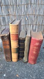 Antieke boeken, set van 5, Ophalen of Verzenden